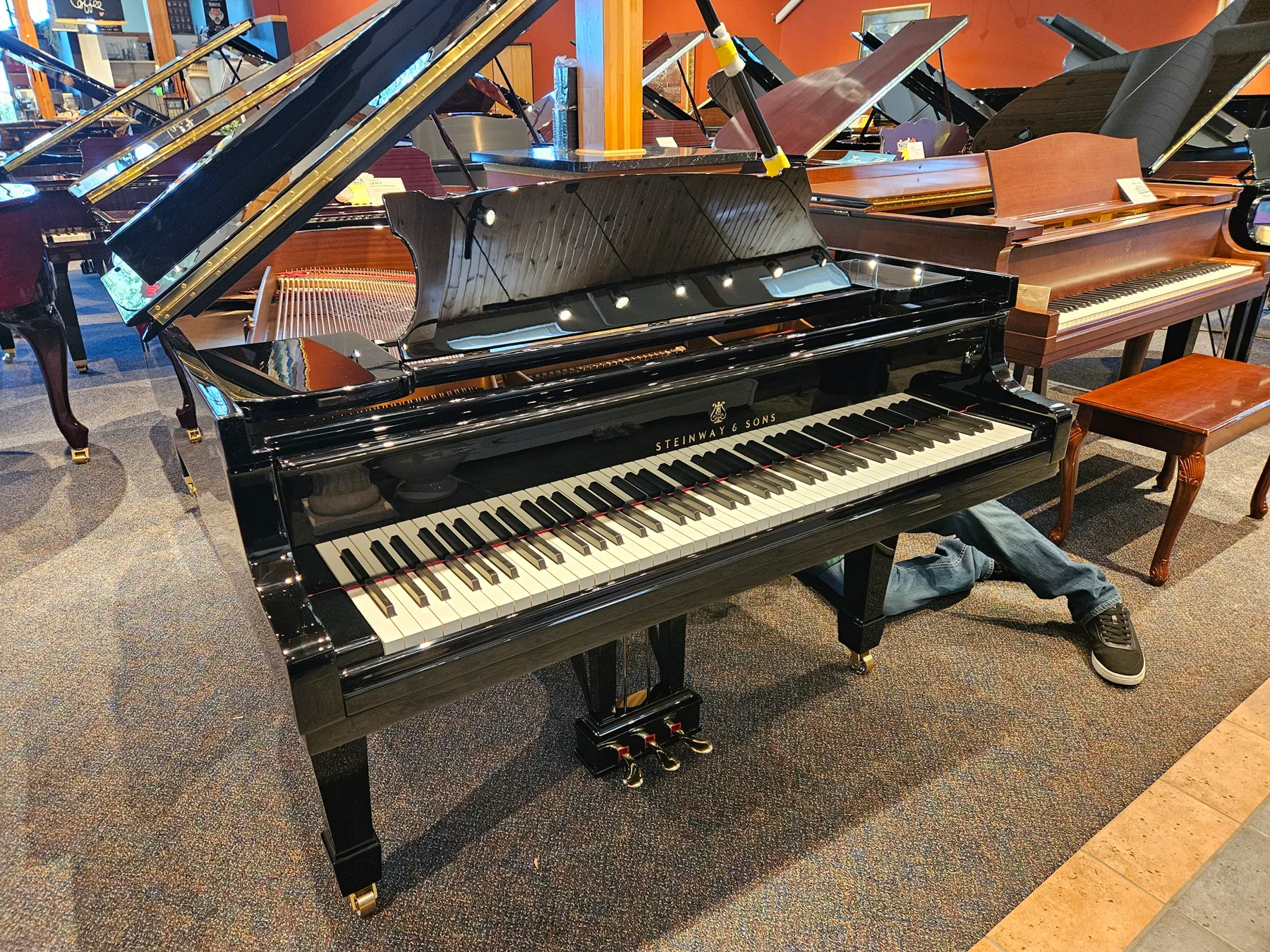 Steinway M - Fully Restored 5'7" Ebony Polish