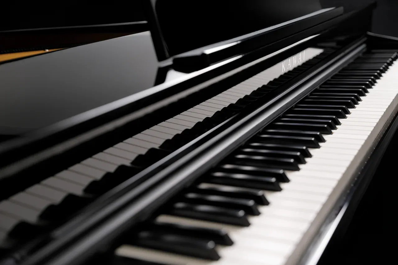 Close-up of the Kawai DG30 keyboard