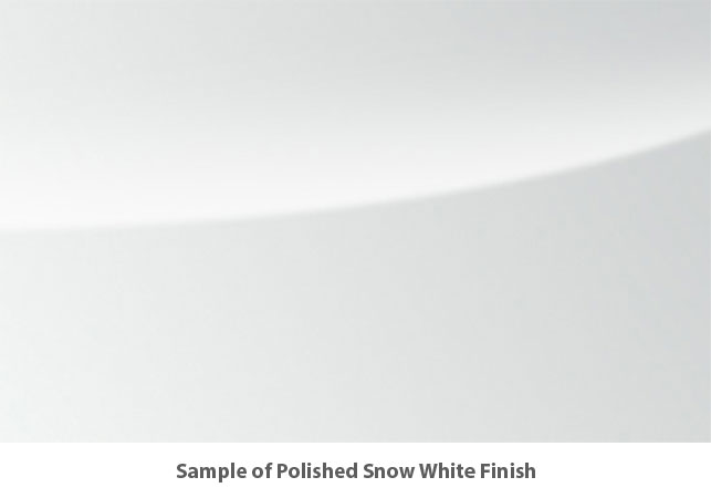 Snow White finish detail for the Kawai K-15