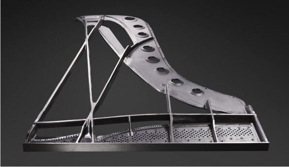 Cast iron frame of the Yamaha CFX concert grand piano