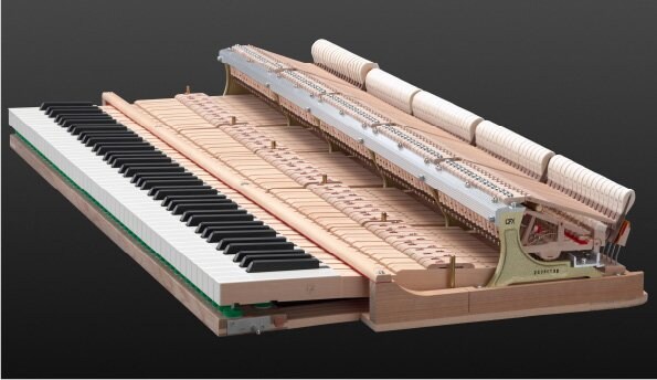Yamaha CFX keyboard action mechanism