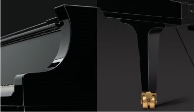 Profile and leg detail of the Yamaha CFX