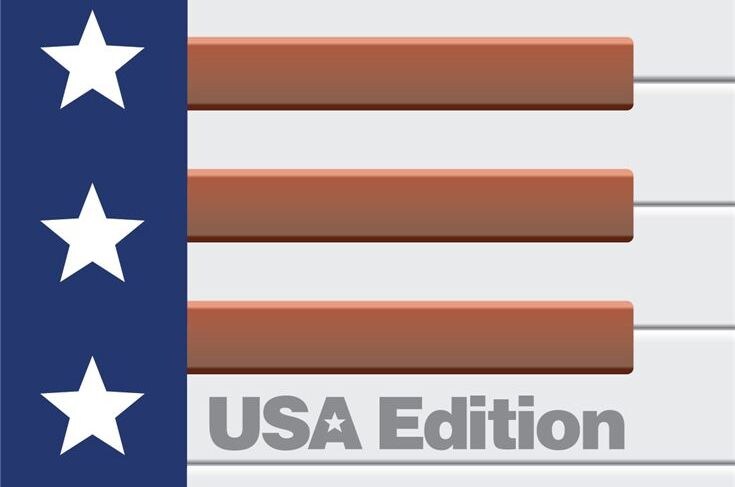USA Edition software package badge for Clavinova CVP Series instruments.