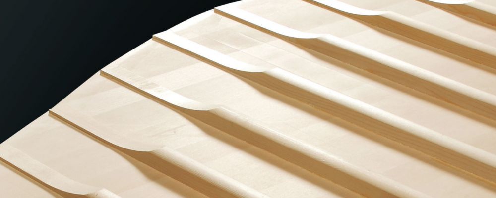 Close-up of a Yamaha piano soundboard and ribs